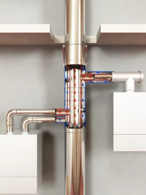 Tubage collectif de cheminée